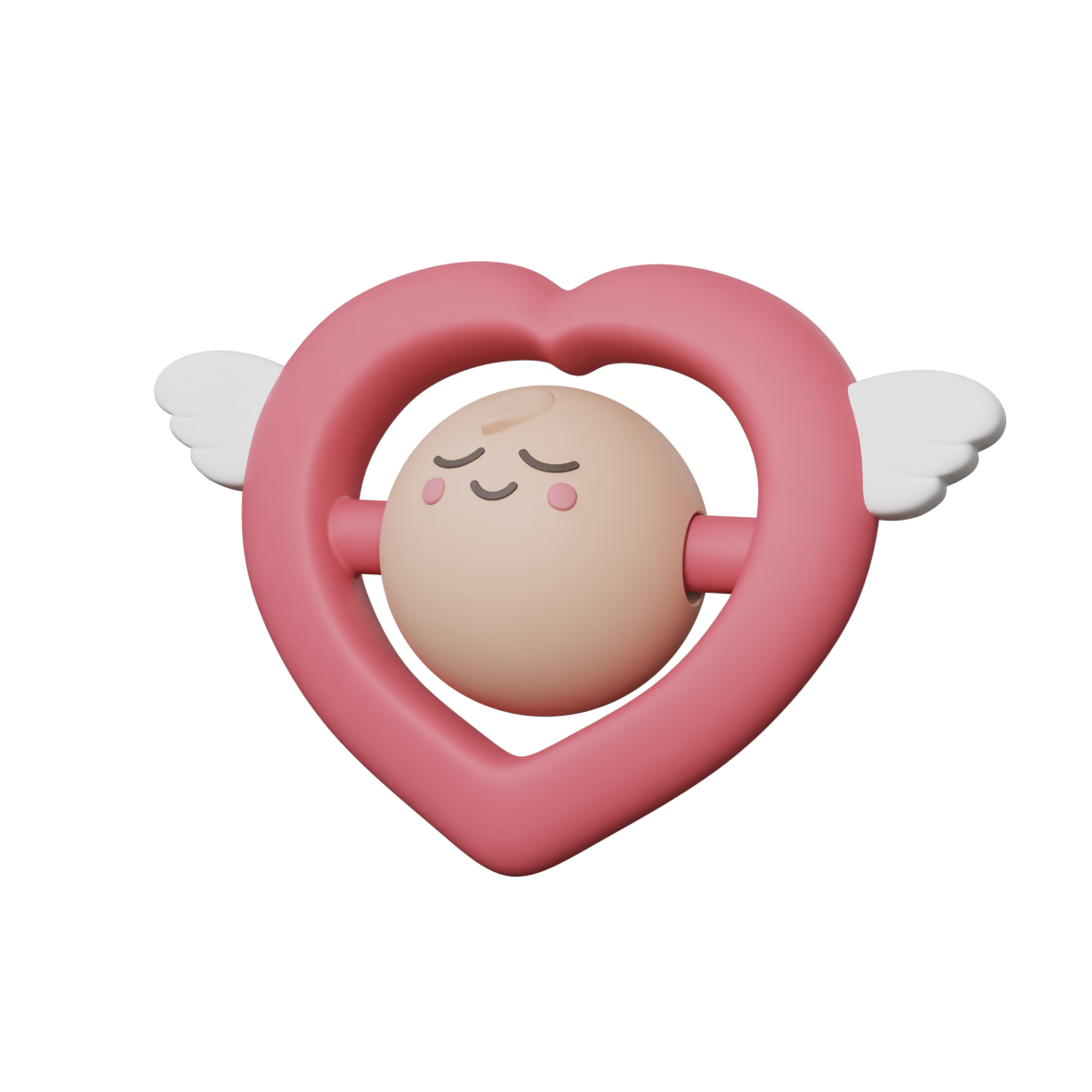 Smile heart teether preview